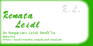 renata leidl business card